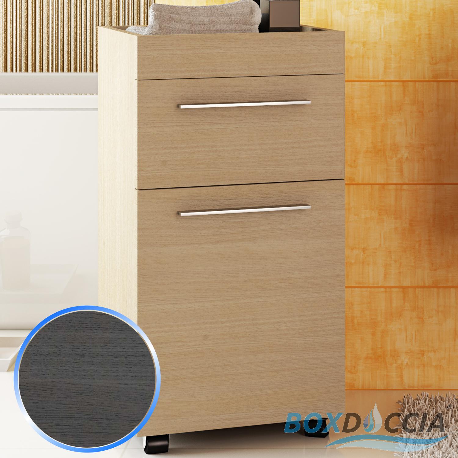 Cassettiera con ruote rotelle cassetti mobile da bagno arredo ... Rotelle per box doccia
