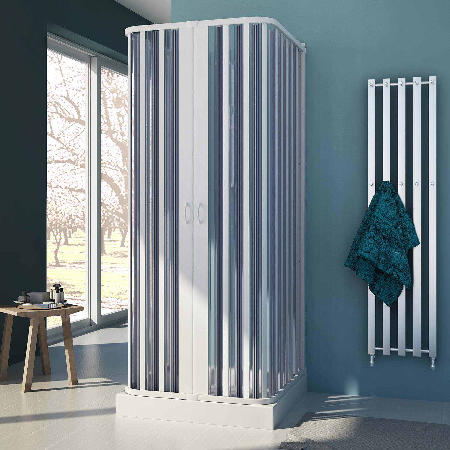 Box doccia .it box doccia 3 lati in pvc mod. nova con apertura ...