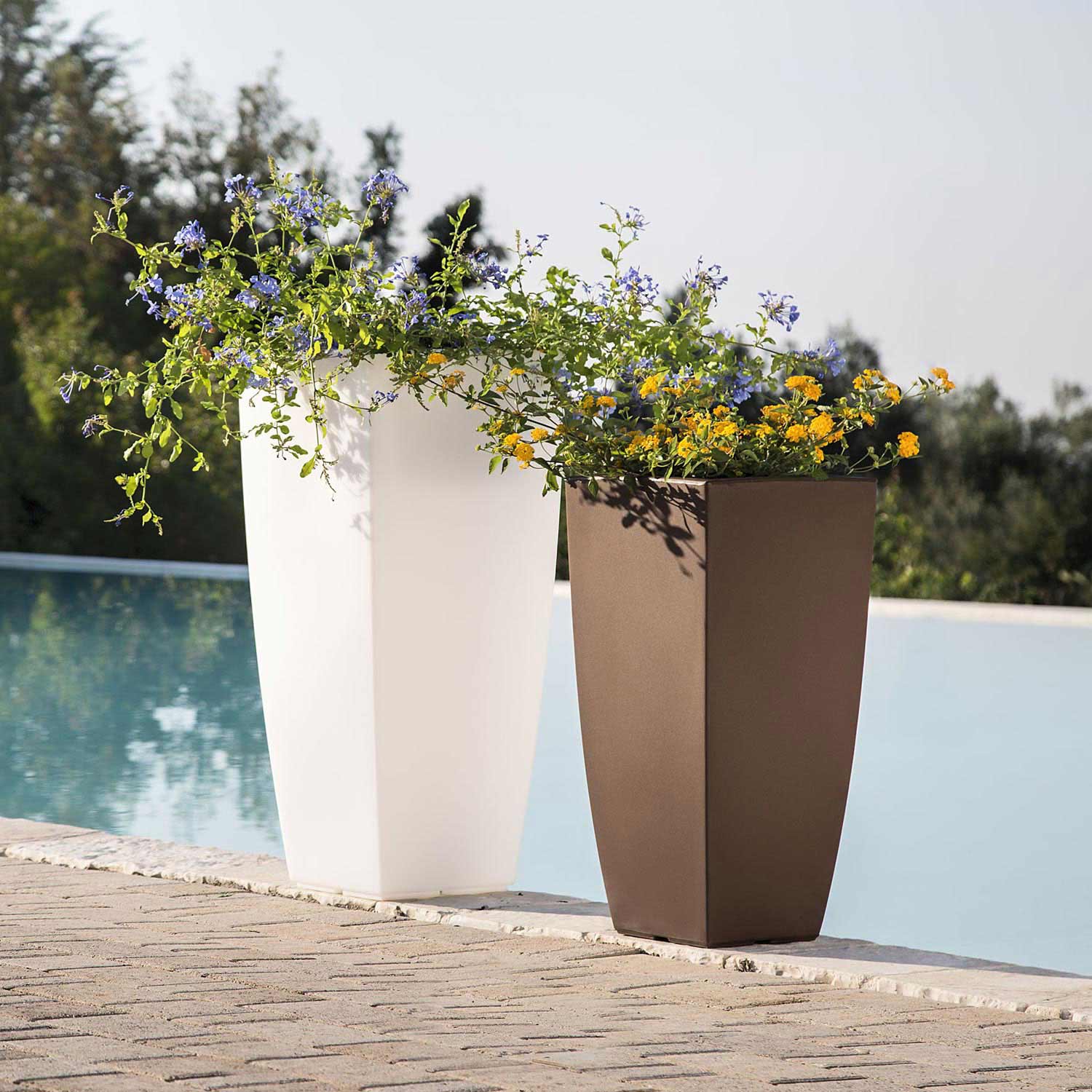 VASO RESINA H70 ALTO MODERNO CACHE POT MADE IN ITALY ...