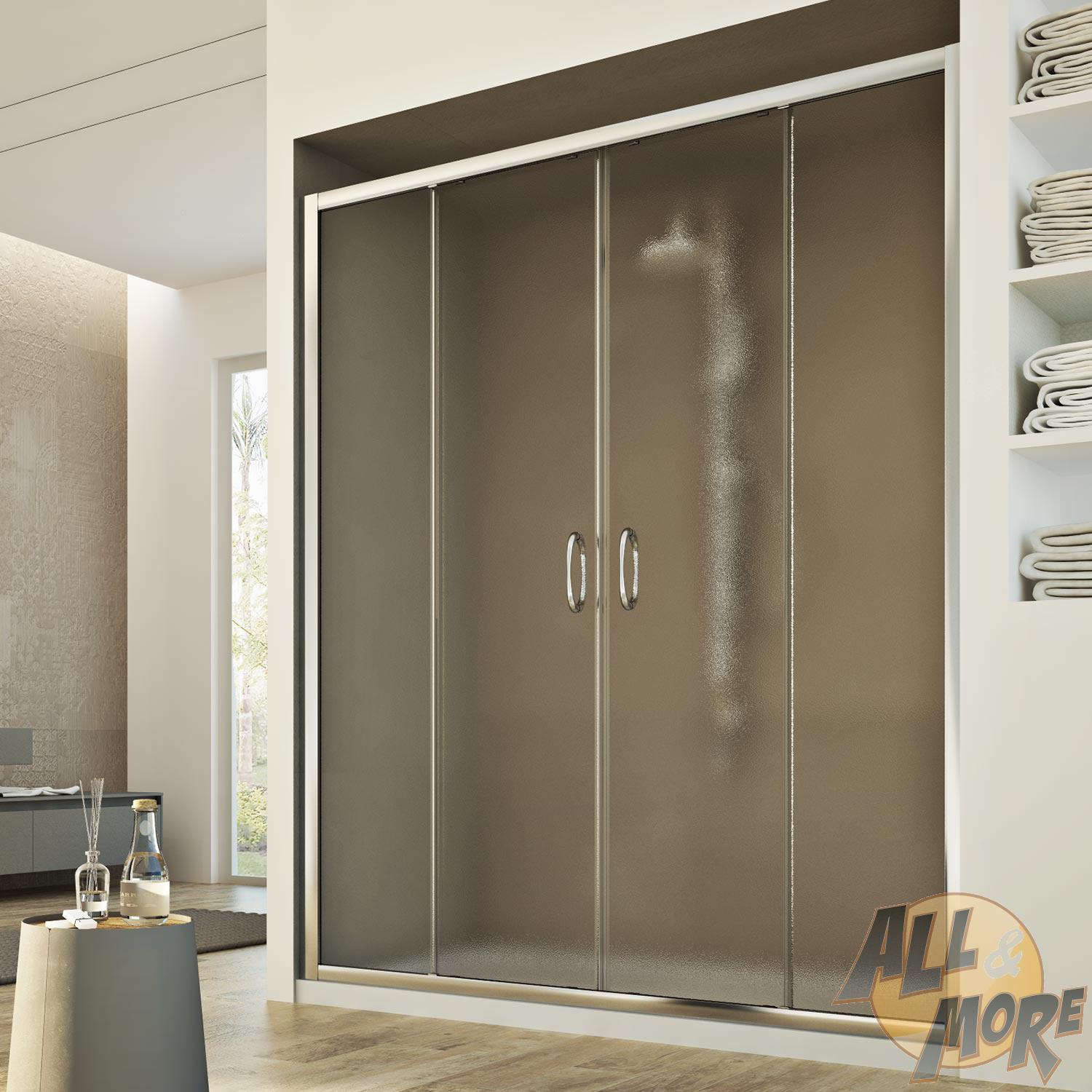 SHOWER SCREEN SHOWER DOOR ENCLOSURE STIPPLED GLASS 2 SLIDING DOORS 1800MM SHOWER SCREEN SHOWER DOOR ENCLOSURE STIPPLED GLASS 2 SLIDING DOORS 1800MM