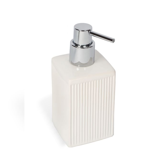 Box Doccia .it - Dispenser Sapone da Appoggio Bianco in Ceramica Mod. Zoe