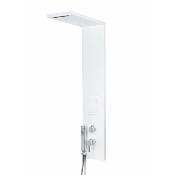 Colonna Doccia Idromassaggio Bianco Opaco in Alluminio Mod. Trend main product photo