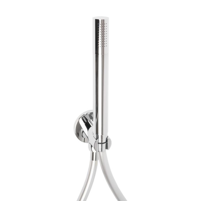 Kit Doccetta e Supporto 1 getto Tondo Cromo in Ottone Mod. Set Tondo Cromo main product photo