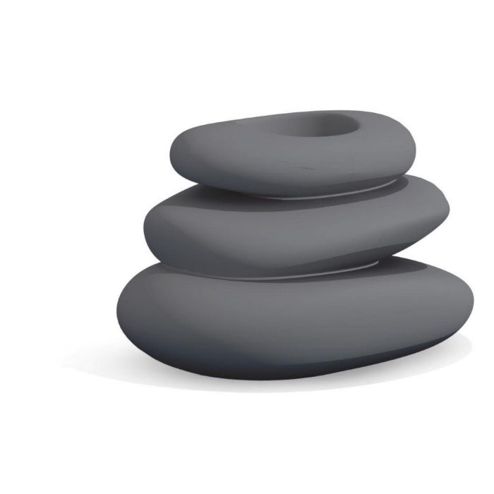 Vaso Grigio in resina 75x62 mod. Eden Pot main product photo