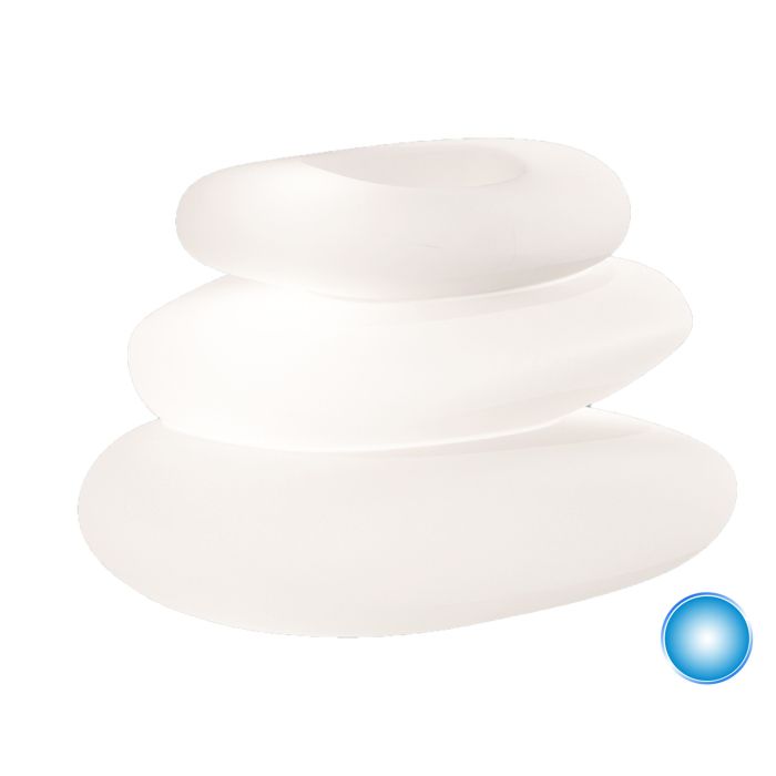 Lampada vaso luminoso in resina 75x62 cm Led Luce Blu mod. Eden Pot Bright main product photo