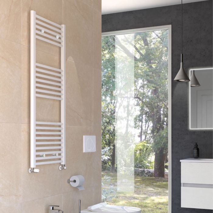 Termoarredo scaldasalviette acciaio inox bianco mod. Opera main product photo