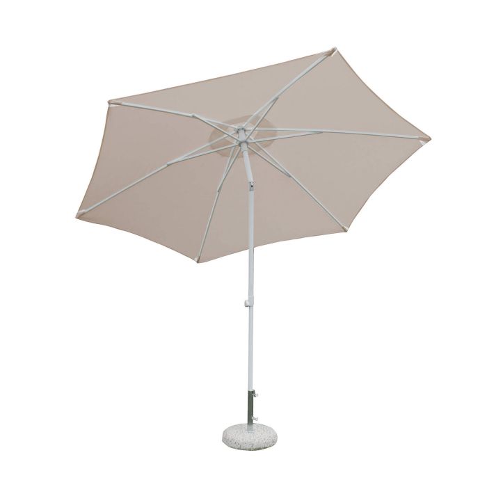 Ombrellone da giardino Ø 3 in alluminio con telo in poliestere Tortora palo Tortora antivento mod. Nice main product photo