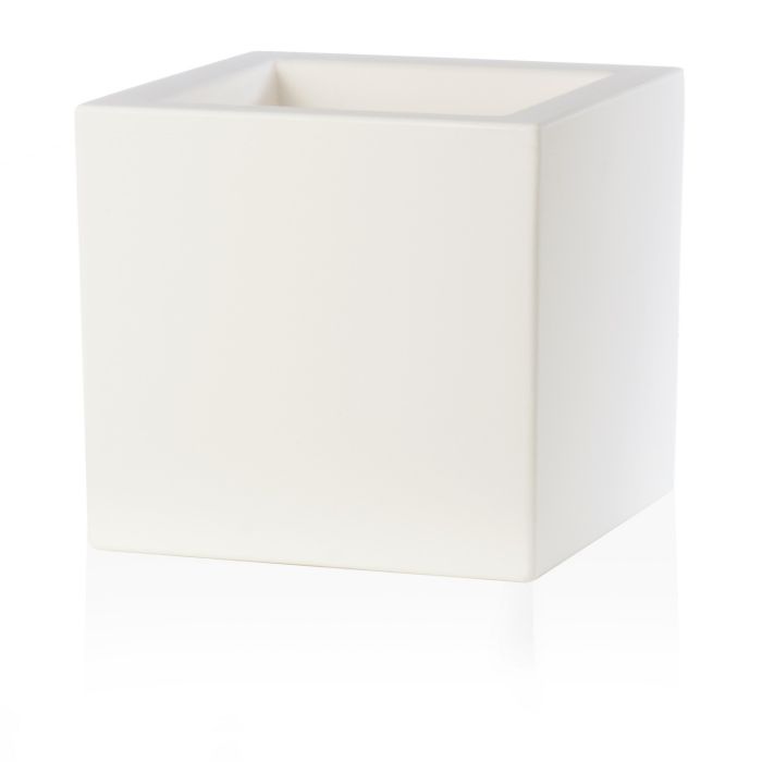 Vaso Quadrato colore Bianco 40x40 CM H 40 mod. Schio Cubo main product photo