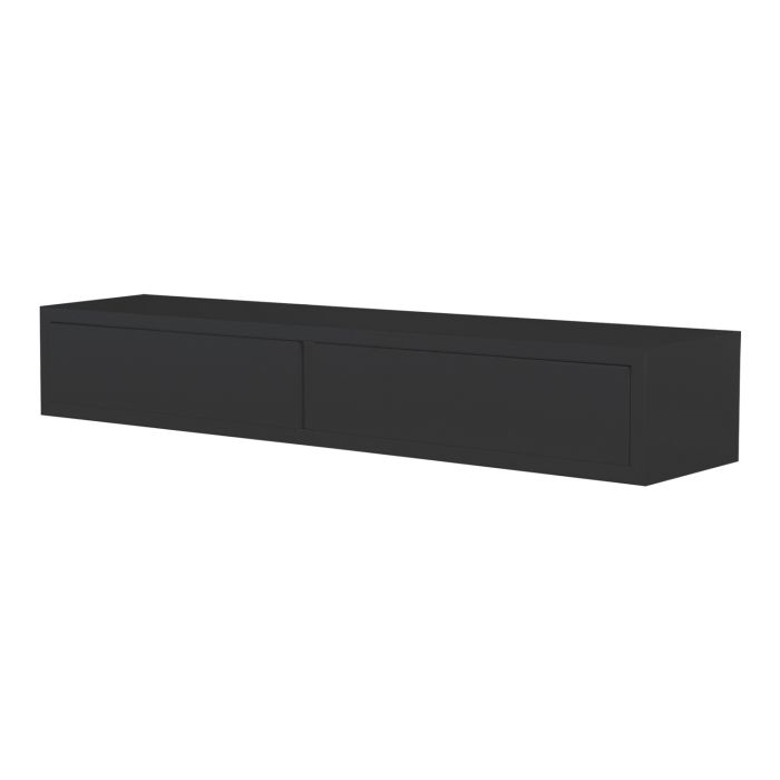 Mensola con cassetti 88x13 cm colore Nero mod. Domino main product photo