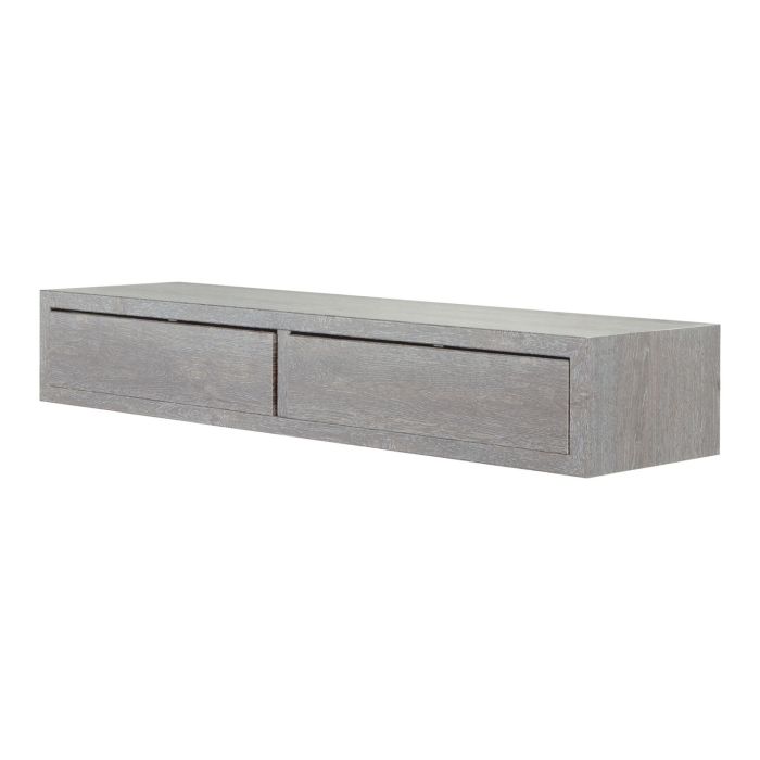 Mensola con cassetti 88x13 cm colore Rovere Grigio mod. Domino Maxi main product photo