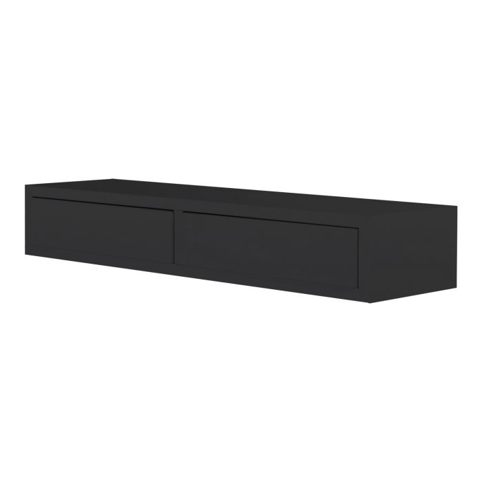 Mensola con cassetti 88x13 cm colore Nero mod. Domino Maxi main product photo