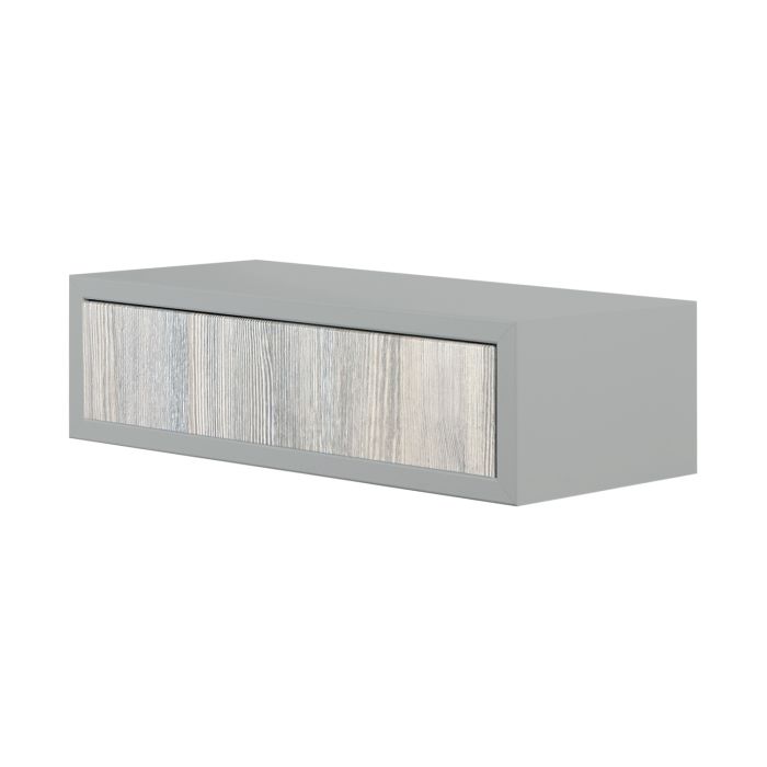 Mensola con cassetto 45x13,4 cm colore Sasso e Rovere grigio mod. Legolo main product photo