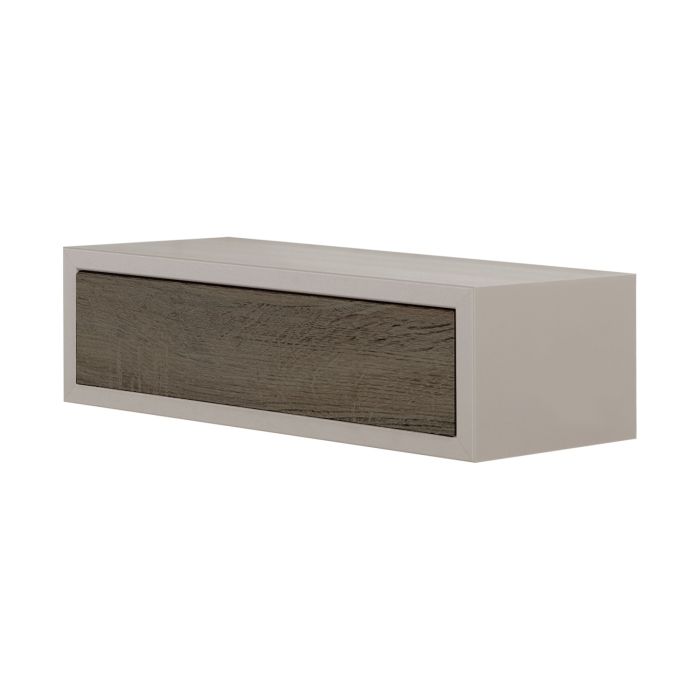 Mensola con cassetto 45x13,4 cm colore Talpa e Noce mod. Legolo main product photo