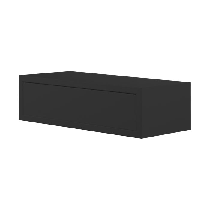 Mensola con cassetto 45x13,4 cm colore Nero mod. Legolo main product photo