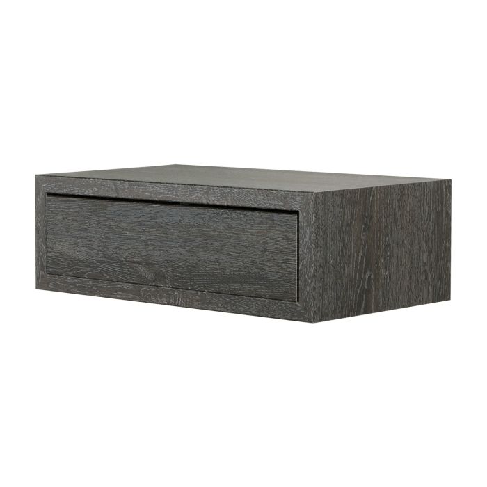 Box Doccia .it - Mensola con cassetto 45x13,4 cm colore Rovere scuro mod.  Legolo Maxi