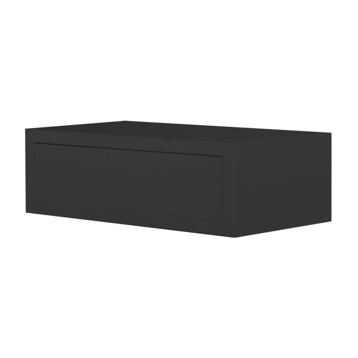 Mensola con cassetto 45x13,4 cm colore Nero mod. Legolo Maxi main product photo