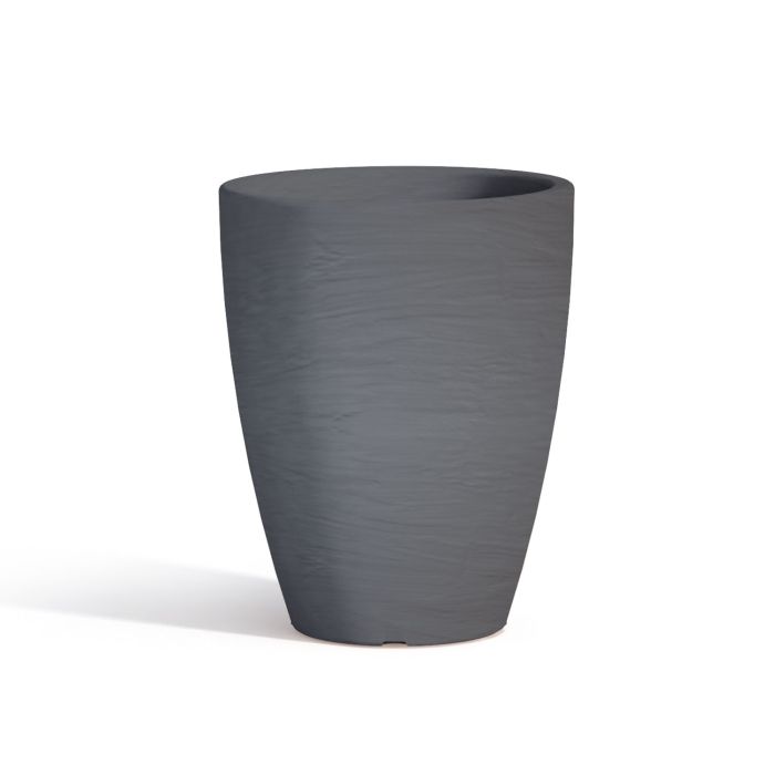 Vaso Con Sottovaso Aloe Tondo Grigio H38 Ø 30Cm main product photo