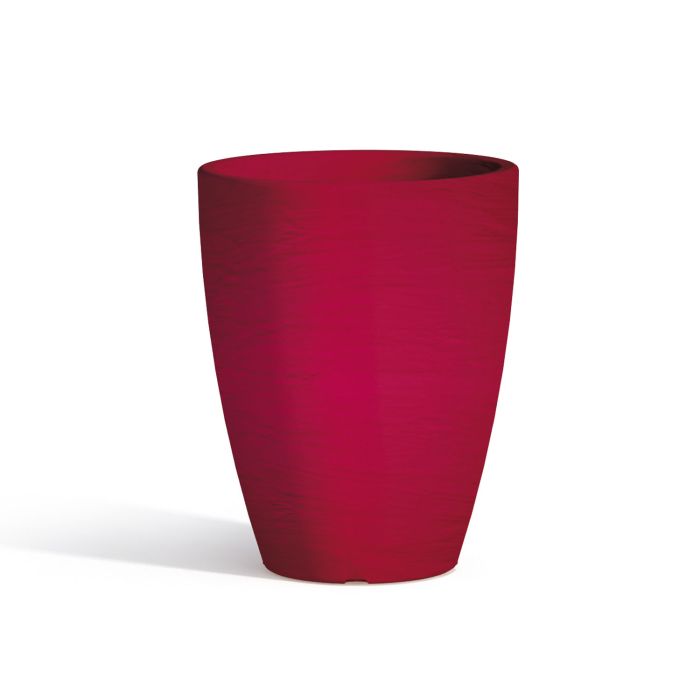 Vaso Aloe In Resina Tondo Rosso H38 Ø 30Cm main product photo