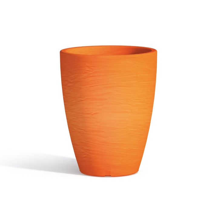 Vaso Con Sottovaso Aloe Tondo Arancio H38 Ø 30Cm main product photo