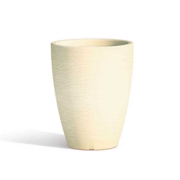 Vaso Con Sottovaso Aloe Tondo Avorio H38 Ø 30Cm main product photo