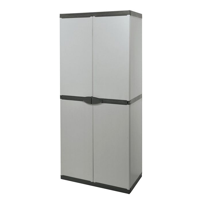 Armadio alto multispace tuttopiani a due ante in pvc 68x39,5x168 main product photo