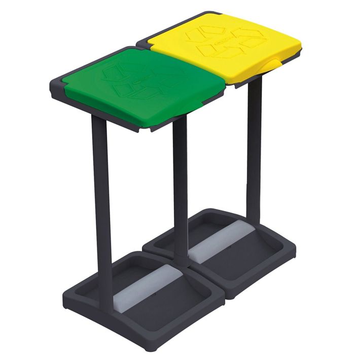Portasacchi due pattumiera raccolta rifiuti differenziata con vano porta sacchetti main product photo