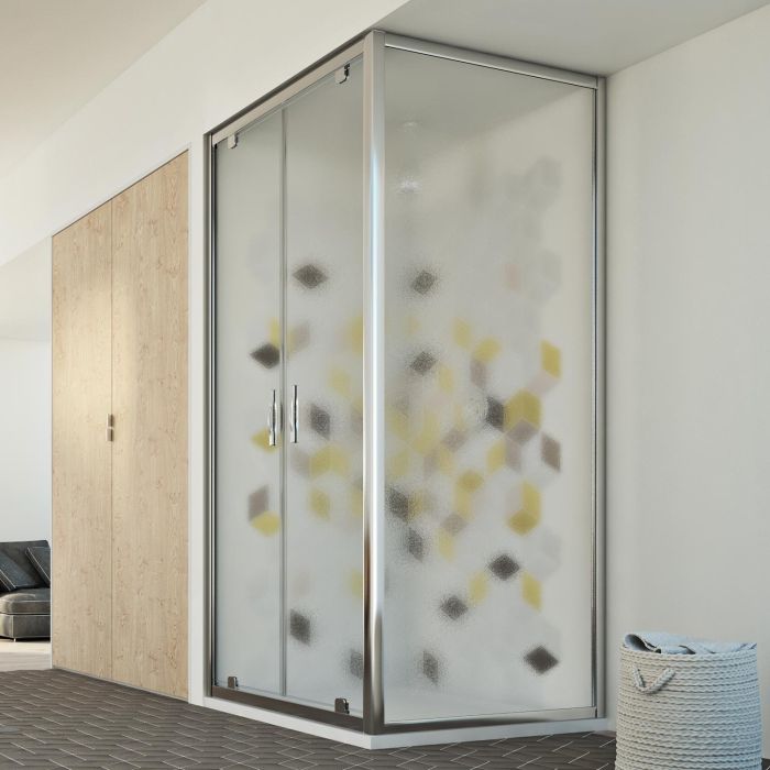 Box Doccia 75x80 AP. 80 CM H198 stampato C mod. Cristal Duo 2 Ante main product photo