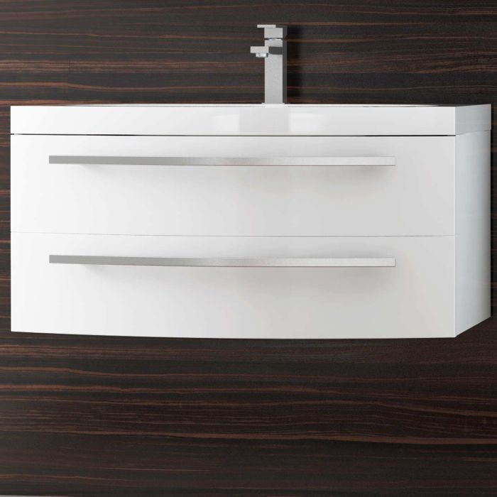 Base sospesa 92cm laccato bianco White 3 main product photo