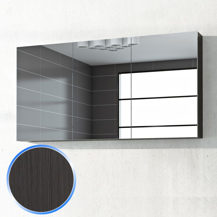 Specchiera 3 ante 135x70 rovere spazzolato Lisbona 5 main product photo