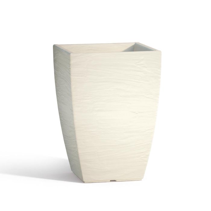 Vaso Aloe In Resina Quadrato Avorio H40 27X27Cm main product photo
