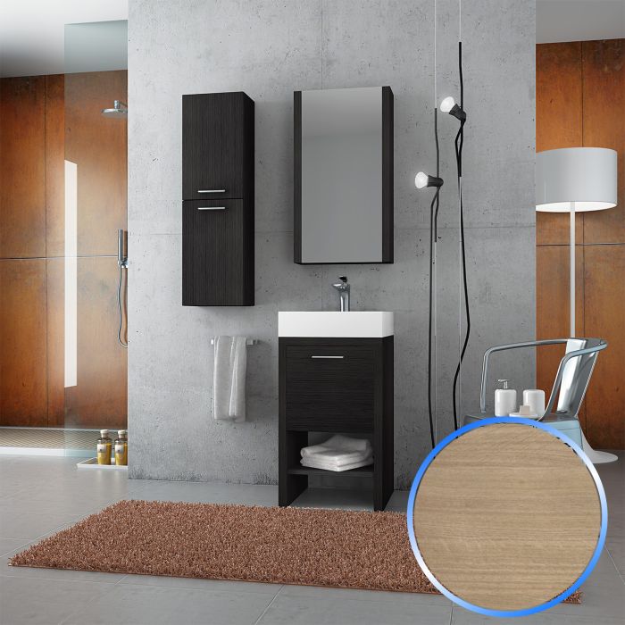 Mobile da Bagno 45 cm Paris 1 Rovere Chiaro main product photo