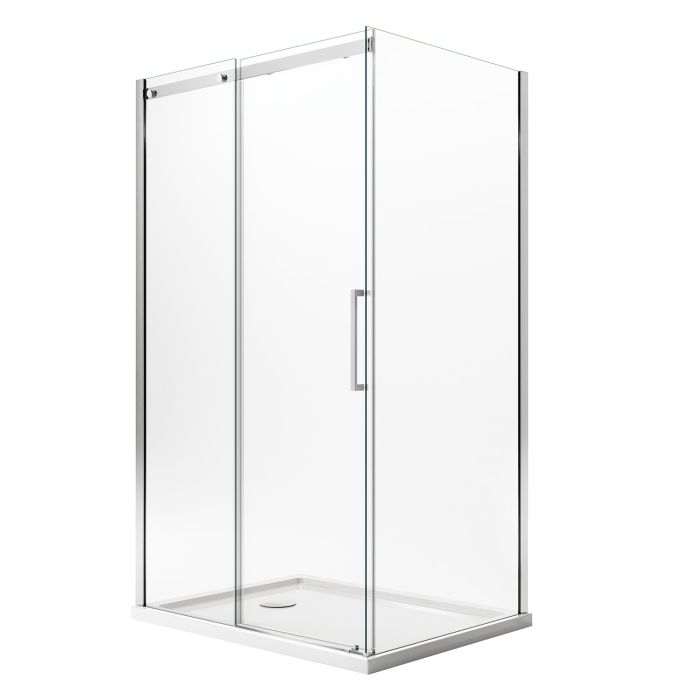 Box Doccia 90x150CM H200 Vetro Trasparente 8mm Versione Sinistra con EasyClean mod. Prime Duo 1 Anta main product photo