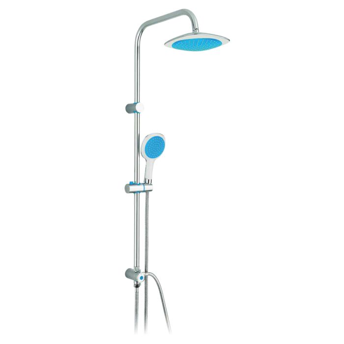 Flower - Saliscendi Acciaio Inox E Abs Azzurro 101 x 50 x 20 CM main product photo