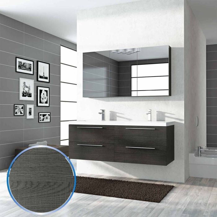 Mobile da Bagno 144cm Lisbona 5 Rovere Segato main product photo