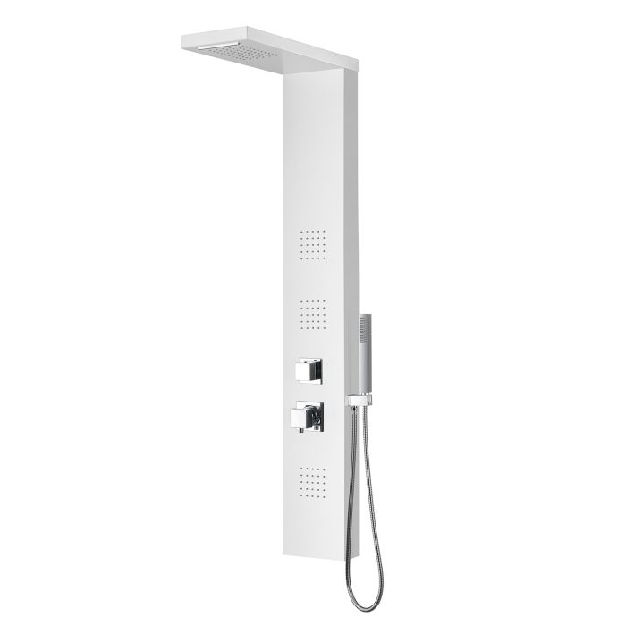 Colonna idromassaggio in acciaio spazzolato squadrato 140x20 cm mod. Angel main product photo