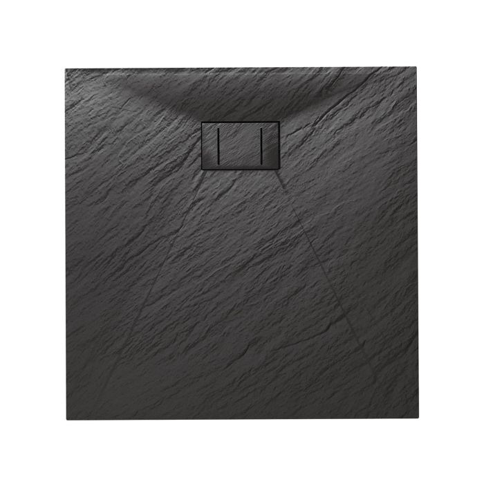 Piatto Doccia 90x90x2,6 CM Quadrato Antracite Effetto Pietra mod. Blend main product photo