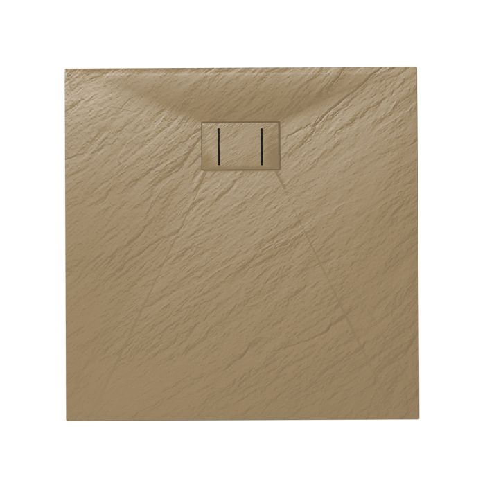 Piatto Doccia 90x90x2,6 CM Quadrato Tortora Effetto Pietra mod. Blend main product photo