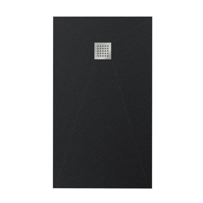 Piatto Doccia 80x160x3,5 CM Rettangolare Antracite Marmoresina Ardesia Effetto Pietra mod. Petra main product photo