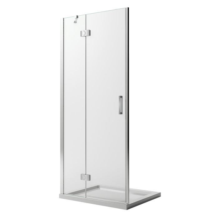 Porta Doccia 120CM H190 Vetro Trasparente con Easy-Clean mod. Flip Anta + Profilo main product photo