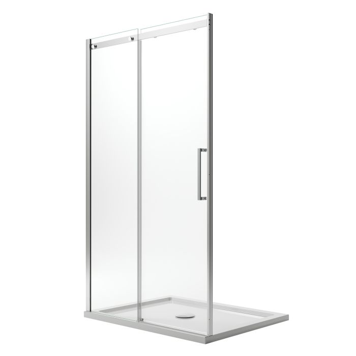 Porta Doccia 120CM H200 Vetro Trasparente 8mm Versione Sinistra con Easy-Clean mod. Prime main product photo