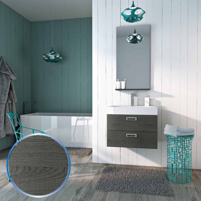Mobile da Bagno 60cm Roma 1 Rovere Segato main product photo