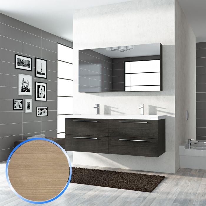 Mobile da Bagno 144cm Lisbona 5 Rovere Chiaro main product photo