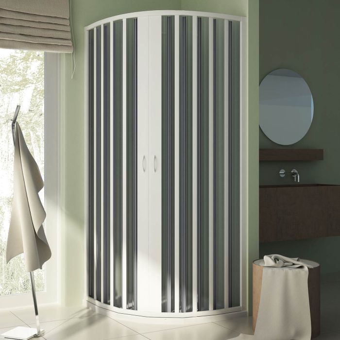 Box Doccia Semicircolare 75x75 CM H185 Raggio 38 PVC mod. Sharp Centrale main product photo