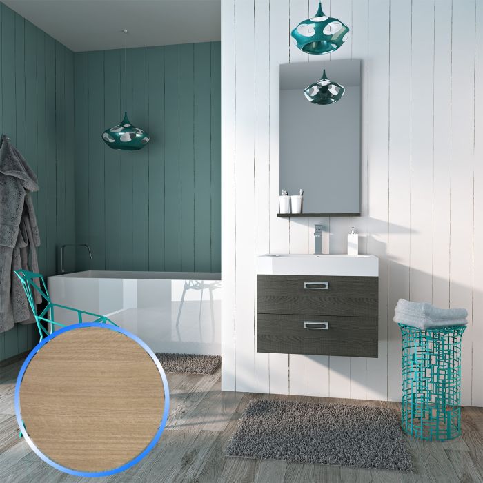 Mobile da Bagno 60cm Roma 1 Rovere Chiaro main product photo