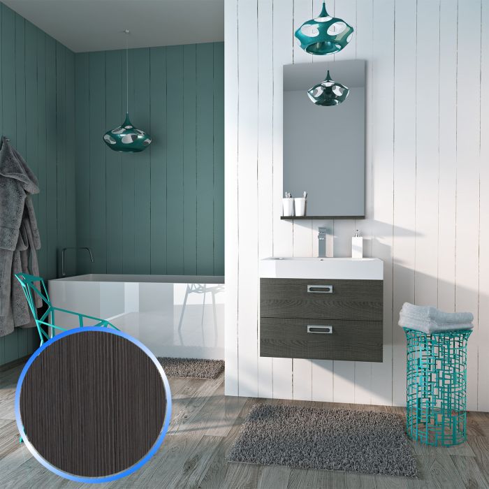 Mobile da Bagno 60cm Roma 1 Rovere Spazzolato main product photo