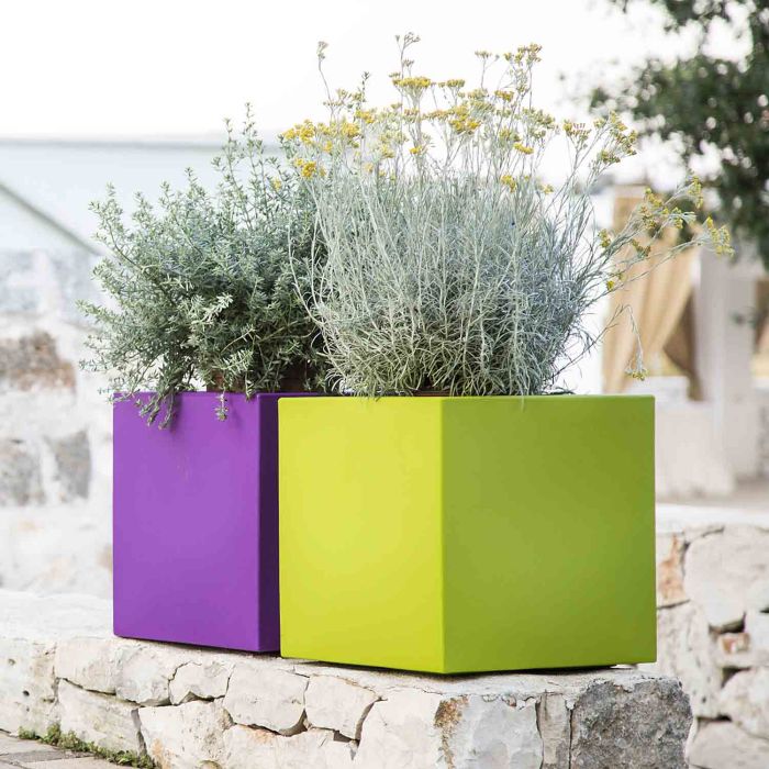 Vaso in Resina mod. Cube Quadrato main product photo
