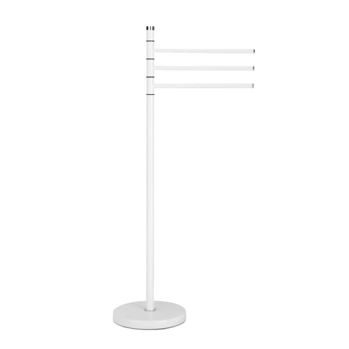 Piantana Porta Asciugamani Portasalviette in Acciaio Bianco mod. Windor main product photo