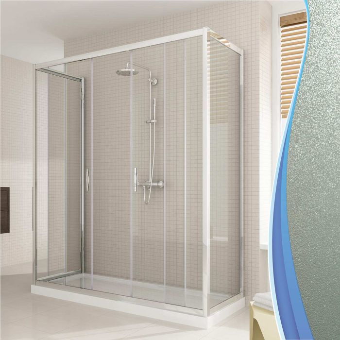 Box Doccia 3 lati 80x120x80 CM H198 stampato C mod. Young Trio 2 Ante main product photo