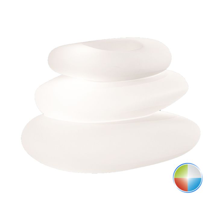 Lampada vaso luminoso in resina 75x62 cm decorazione feng shui vari colori mod. Eden Pot Bright main product photo