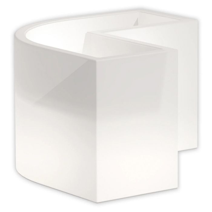 Vaso Luminoso Fioriera In Resina Angolare H 50 CM led vari colori mod. Flowerpot Angolare Led main product photo